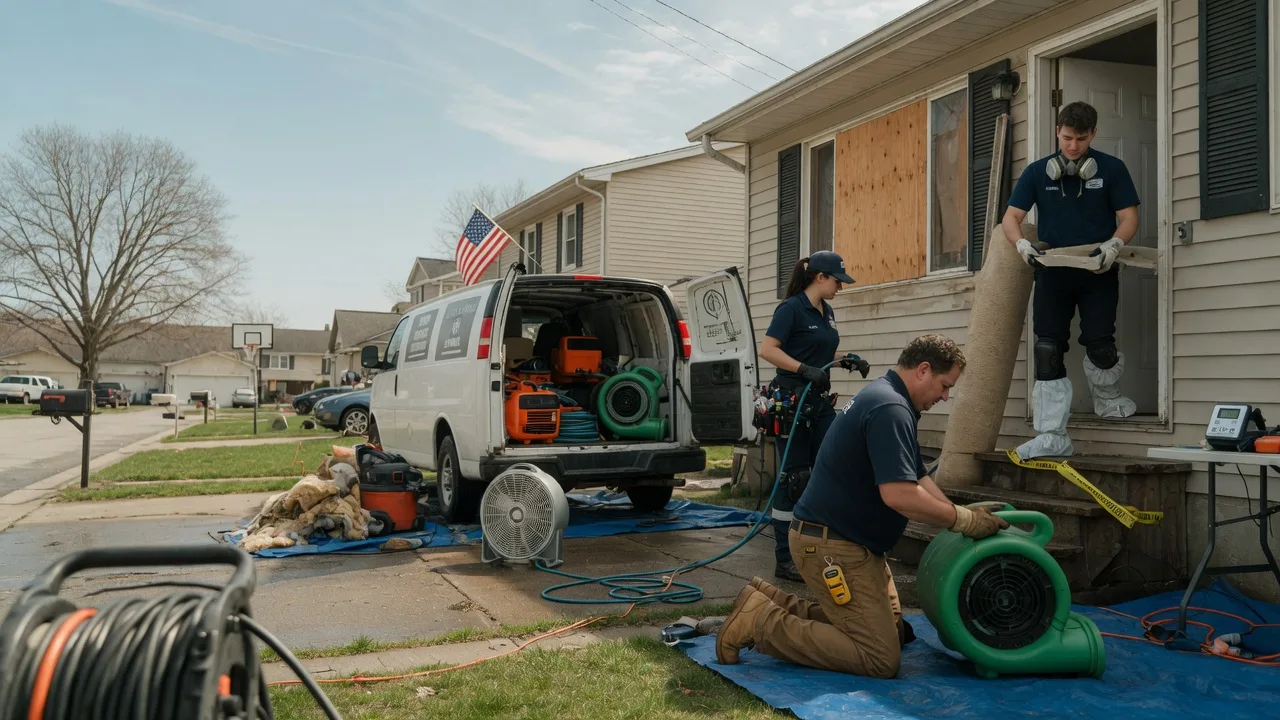 Water Damage Restoration in New Holland, IL near me